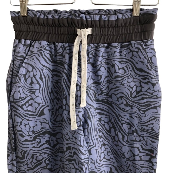 Calme By Johnny Was High Rise Updated Jogger Blue Size XS - Picture 4 of 9